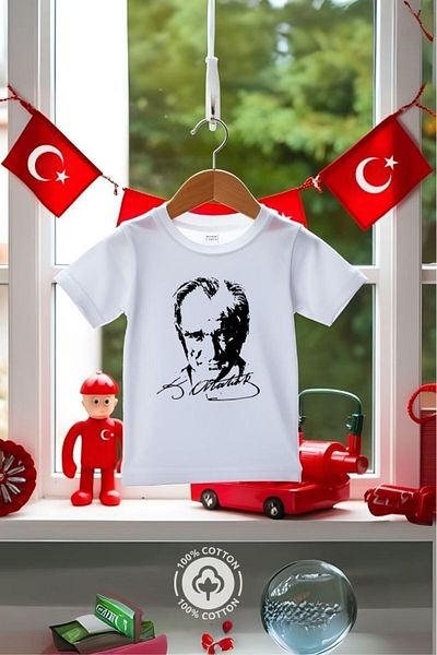 MODA Young Adult Cotton, Children, Flag and Atatürk 23 April Show T-Shirt Quality and Domestic Production