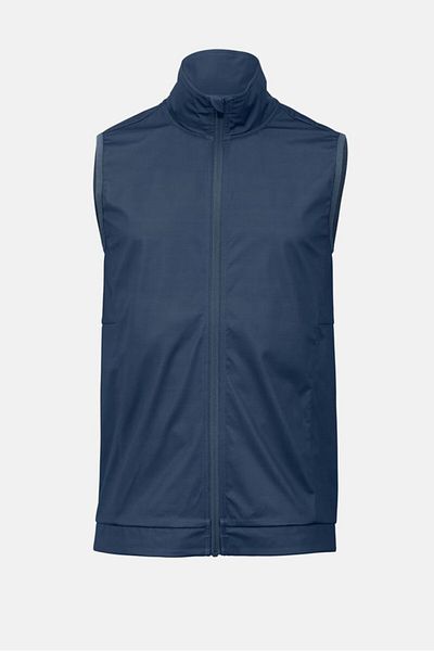 Tchibo Men Mock Neck Full Zip Sweatshirt, Indigo
