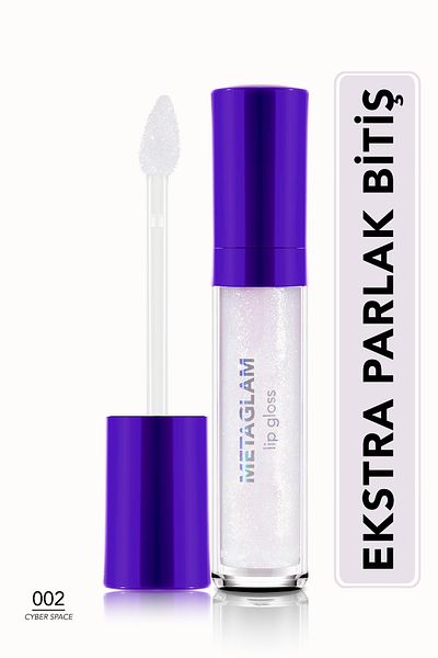 Flormar Metaglam Intense Shimmer & Moisturizing Lip Gloss-002 Cyberspace- 8682536080774