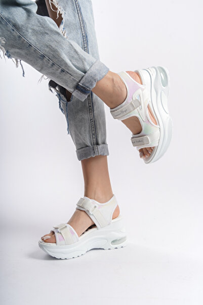 Solo Bag DEL'SOLERA Günlük Ortopedik Taban Rahat Ergonomik Hafif Şık Cırtlı Ayarlanabilir Tokalı Sandalet