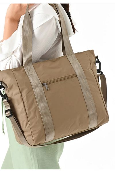 eflanmoda Sanmorris Waterproof Parachute Fabric Women's Hand and Shoulder Bag with Two Compartments