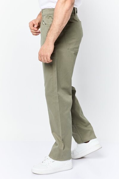 Dockers Men Slim Fit Solid Chino Pants, Olive