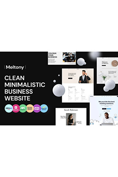 Meltony - Minimalist for Any Businesses Wordpress Teması