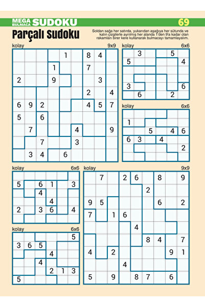 MEGA Sudoku Bulmaca Set-1