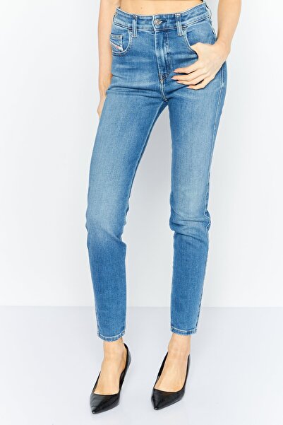 Diesel Women Super Skinny Fit Light Wash Stretchable Jeans, Blue