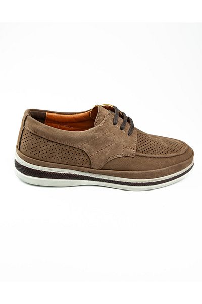 BABALİ 5005 Restfull Sand Nubuck Leather Marine Casual Ανδρικά παπούτσια με μπαμπά