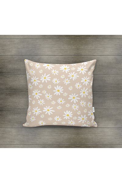 Evmila Husa de perna din catifea cu tema primavara 43x43 Cm Imprimare pe doua fete