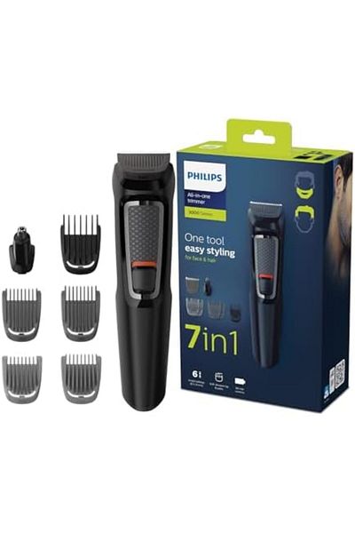 Philips Multigroom 3000 MG3720/33 | 7-in-1 All-in-One Trimmer for Face & Hair