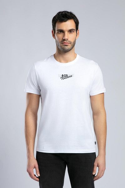Lee Cooper Santino men's o collar t-shirt white