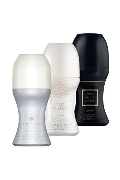 AVON Perceive, Pur Blanca ve Little Black Dress Kadın Rollon Paketi
