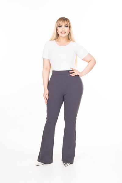 Esina Women's Crepe Summer Fabric Flared Trousers