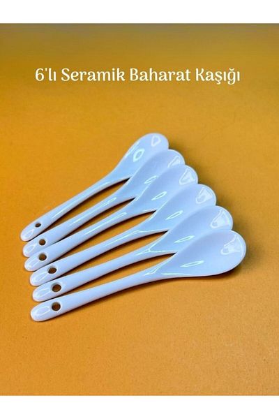 Tuana Trend High Quality Ceramic 6-Piece Spoon Spice Spoon