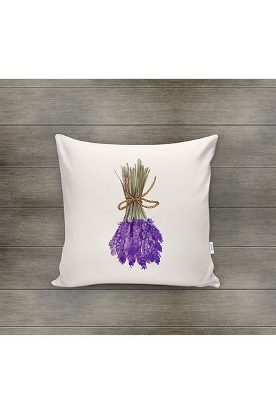 Evmila Husa de perna din catifea cu tema primavara 43x43 Cm Imprimare pe doua fete