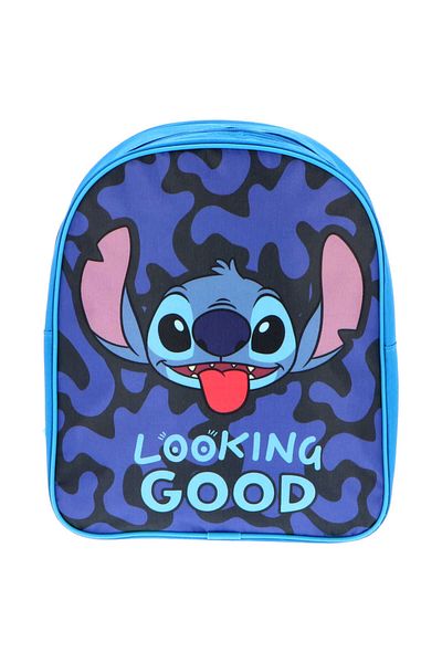 Lilo & Stitch Ghiozdan pentru copii Lilo si Stitch, 31x26x9 cm, bretele intarite si ajustabile, albastru