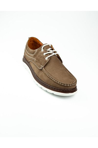 BABALİ 3060 Restfull Sand Nubuck Δερμάτινα Marine Casual Ανδρικά παπούτσια με μπαμπά