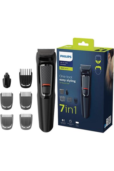 Philips Multigroom 3000 MG3720/33 | 7-in-1 All-in-One Trimmer for Face & Hair