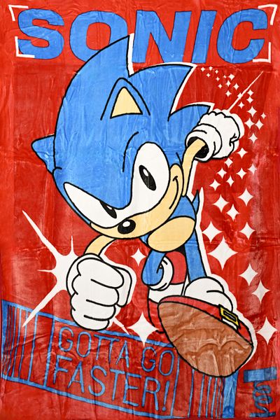 Sonic Raschel Blanket - Sonic, Red Color-BL/SON/24/C4