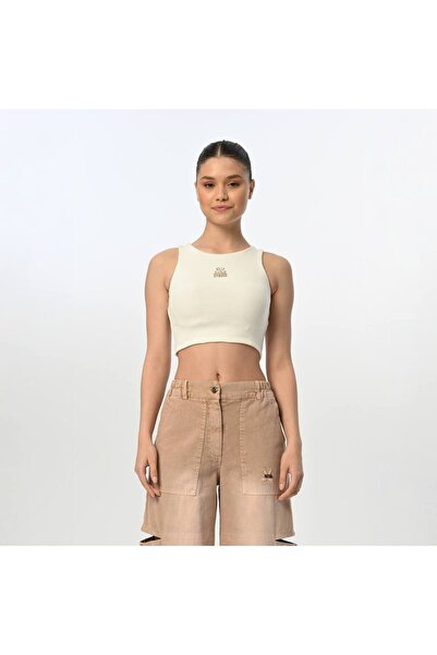 LOCO Дівчача вишивка 09-15 років Кроп ванільний-білий