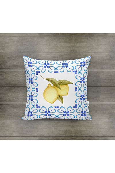 Evmila Husa de perna din catifea cu tema primavara 43x43 Cm Imprimare pe doua fete