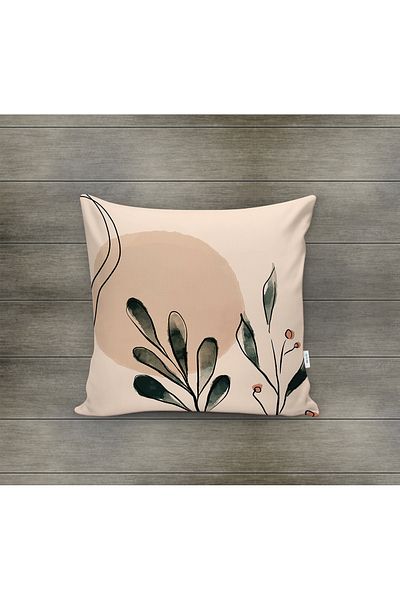 Evmila Husa de perna din catifea cu tema primavara 43x43 Cm Imprimare pe doua fete