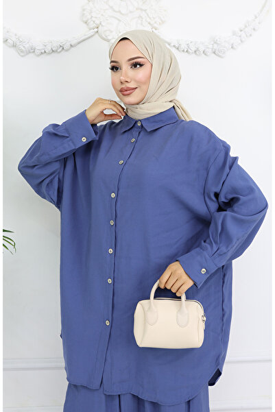 sefamerve Tunik Pantolon İkili Takım 4065-06 İndigo