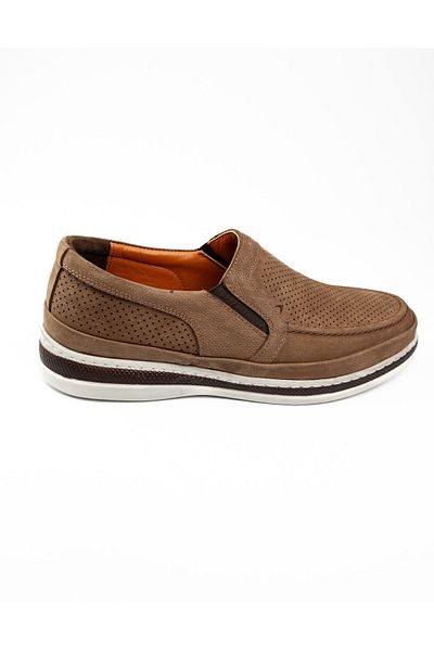 BABALİ 5006 Restfull Sand Nubuck Leather Marine Casual Ανδρικά παπούτσια με μπαμπά