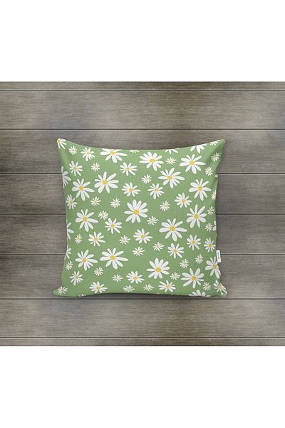 Evmila Husa de perna din catifea cu tema primavara 43x43 Cm Imprimare pe doua fete