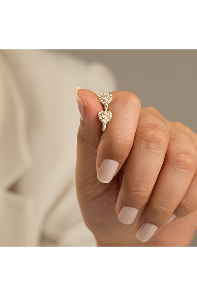 Çgk Çiğdem Gürel Kuyumculuk 22 Ayar Kalp Çocuk Altın Küpe