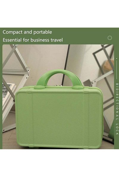 COOYA Portable makeup luggage,large capacity,zipper opening,pressure-proof,with elastic band,for travel