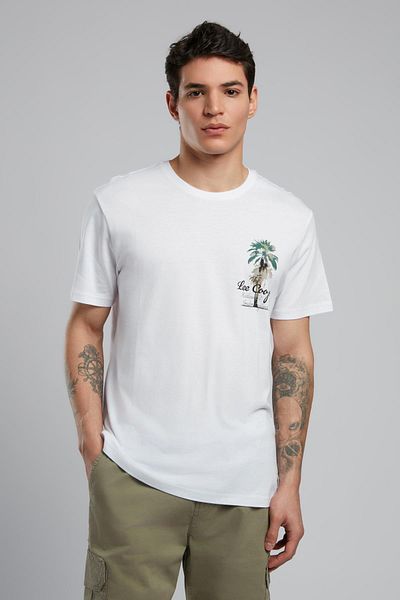 Lee Cooper Gavino Men's O Neck T-Shirt White