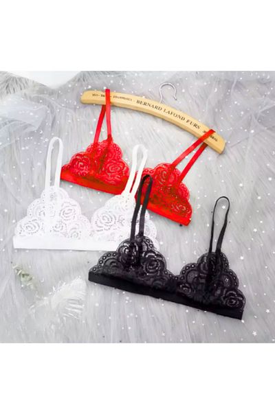 Lasirius Σετ σέξι δαντελένιο σουτιέν Elo Plus Size Fancy 3