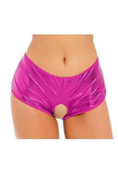 Lasirius Fancy Pink Open Private Parts Shiny Panties