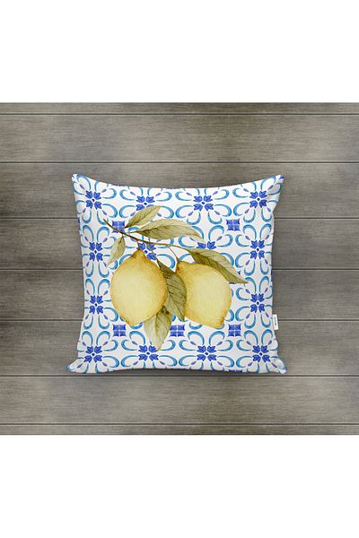 Evmila Husa de perna din catifea cu tema primavara 43x43 Cm Imprimare pe doua fete