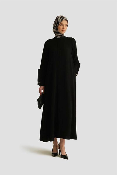 Armine Wide Cuff Overcoat 25Y8206 Black