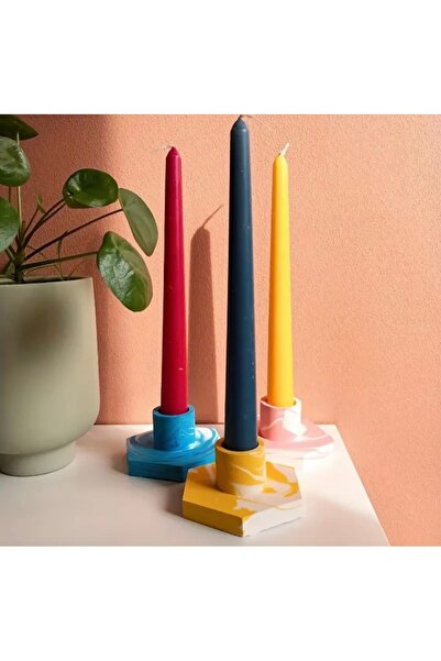 YABA 3 RENK SİYAH-KIRMIZI-SARI MUM