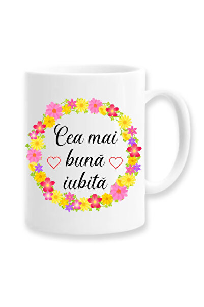 OEM Cană albă personalizată „Pentru cea mai bună prietenă”, Inovatix®. 330ml