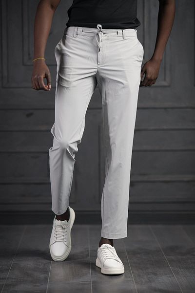 AKÇAYLAR Elastic Waist and Threaded Lycra Summer Thin Parachute Fabric Jogger Pants