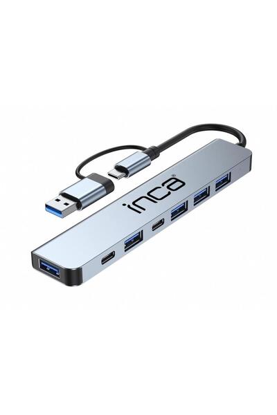 Inca Iutp-7t 7'li Usb Tip-c Hub Aliminyum Çoklayıc