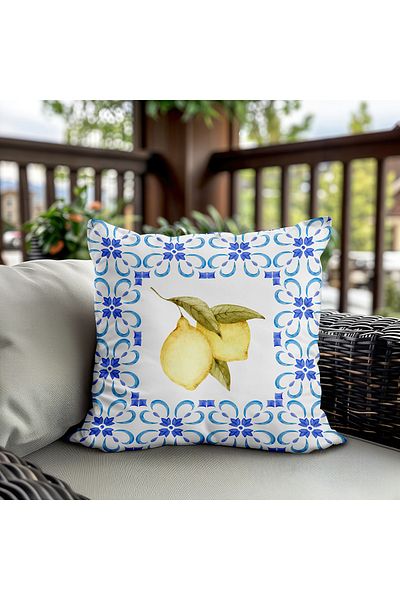 Evmila Husa de perna din catifea cu tema primavara 43x43 Cm Imprimare pe doua fete