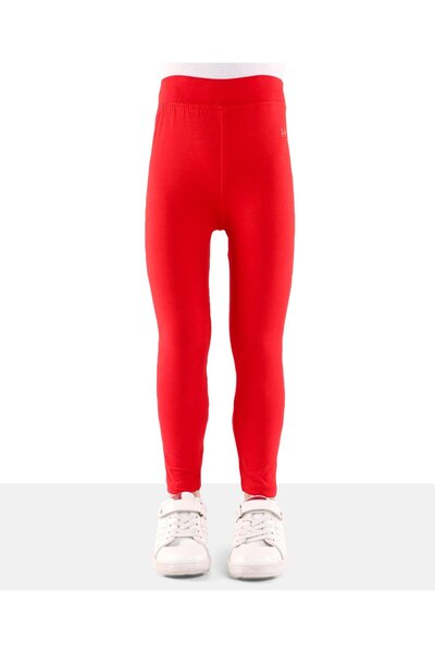 Honeyhap Honeyhap Premium Cotton Elastane Single Jersey Knit Full Length Legging Solid Pack Of 2-Red&Blue