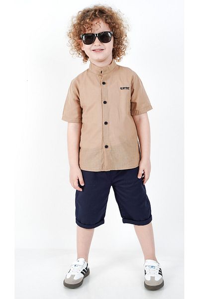 Katre Boy's Cotton Shirt Suit