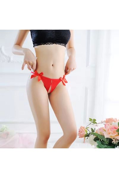 Lasirius Fancy Red Sexy Bow Women's String Fancy Thong