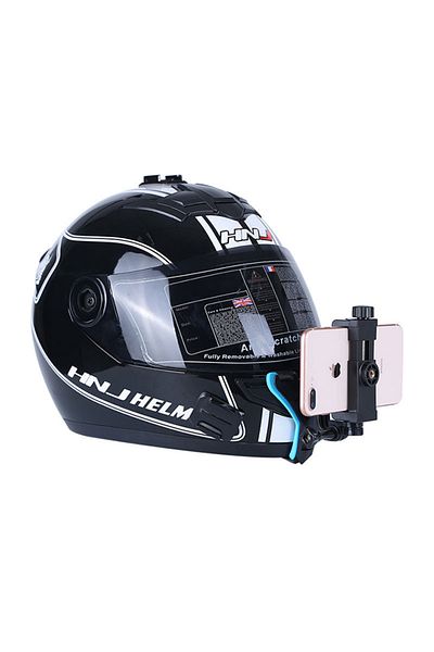 sharpdo Helmet Chin Mount for Mobile Phone and GoPro, Motorcycle Strap Holder for iPhone Samsung