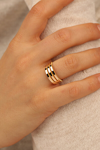 Çgk Çiğdem Gürel Kuyumculuk 22 Ayar Ajda 3 Sıra Altın Yüzük