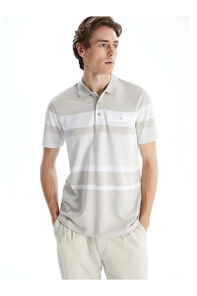 LC Waikiki Ανδρικό μπλουζάκι LCWAIKIKI Classic Polo με κοντό μανίκι ριγέ πικέ