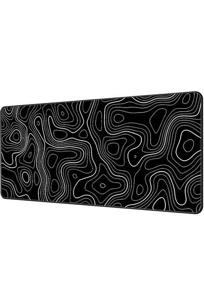 COOYA Extended Gaming Mouse Pad, Non-slip Rubber Base, Smooth Cloth Surface for Computers(Black)