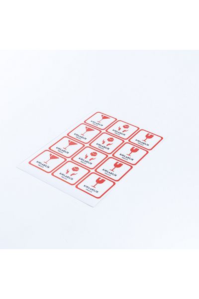 Bimotif Sticker Set with the Word "Attention Broken Fragile" Dedicated to Packaging, 300Pcs
