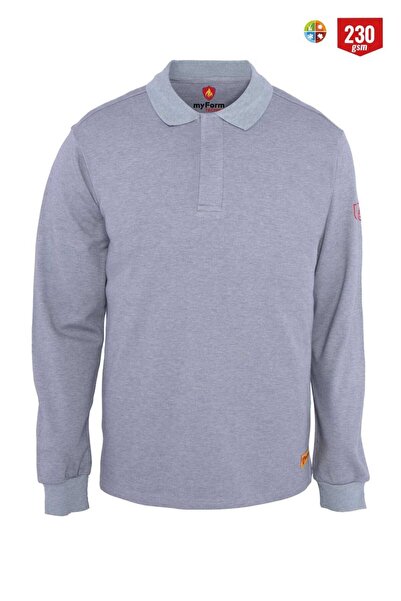 MyForm 42004 سويت شيرت بولو Fr 230 رمادي (صيف كهربائي)