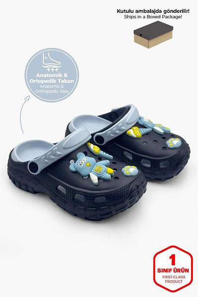 ZYMELA Children's Slippers Emoji Figured Casual Children's Slippers & Sandals