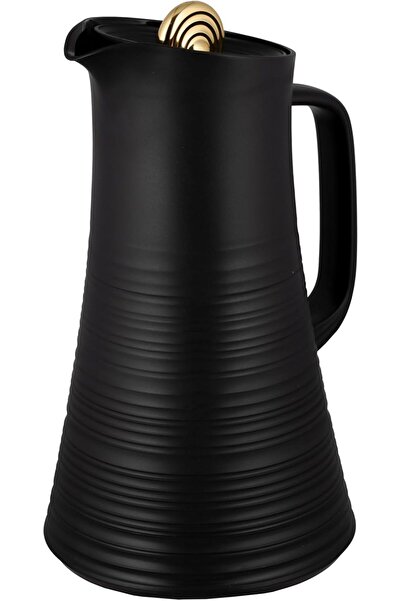 ALSAIF Deva Coffee And Tea Vaccum Flask In Black / Leak-proof And Keeps Drinks Hot 1 Liter